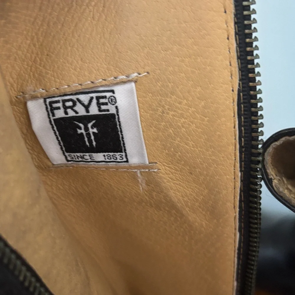 Frye Black Leather Riding Boots - Picture 3 of 6